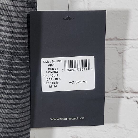 Stormtech Vibe‎ Performance Polo VP-1 Stripe Print M NWT - Picture 7 of 15